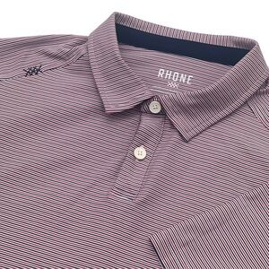Rhone Commuter Polo, Striped Red/Blue- Men’s XL NWT